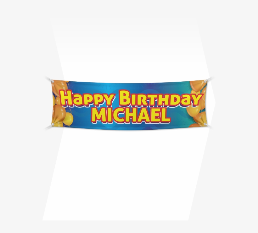 Michael Birthday Banner Celebration Sign, transparent png #9601871