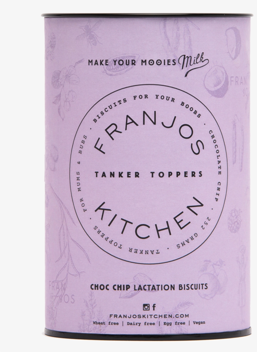 Franjo's Kitchen Choc Chip Lactation Biscuits 250g, transparent png #9601917