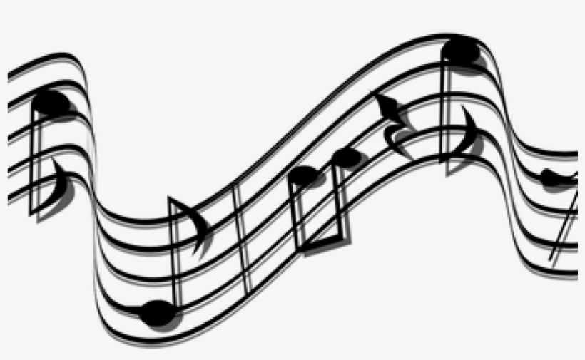 Black And White Music Notes Musical Notes Images Pixabay - Stream Of Music Notes, transparent png #9602173