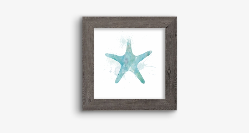 Watercolor Silhouette ~ Sea Star - Circle, transparent png #9602264