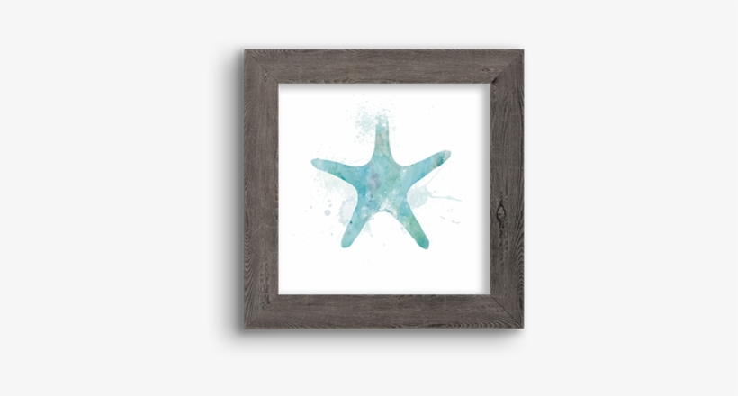 Watercolor Silhouette ~ Sea Star - Circle, transparent png #9602264