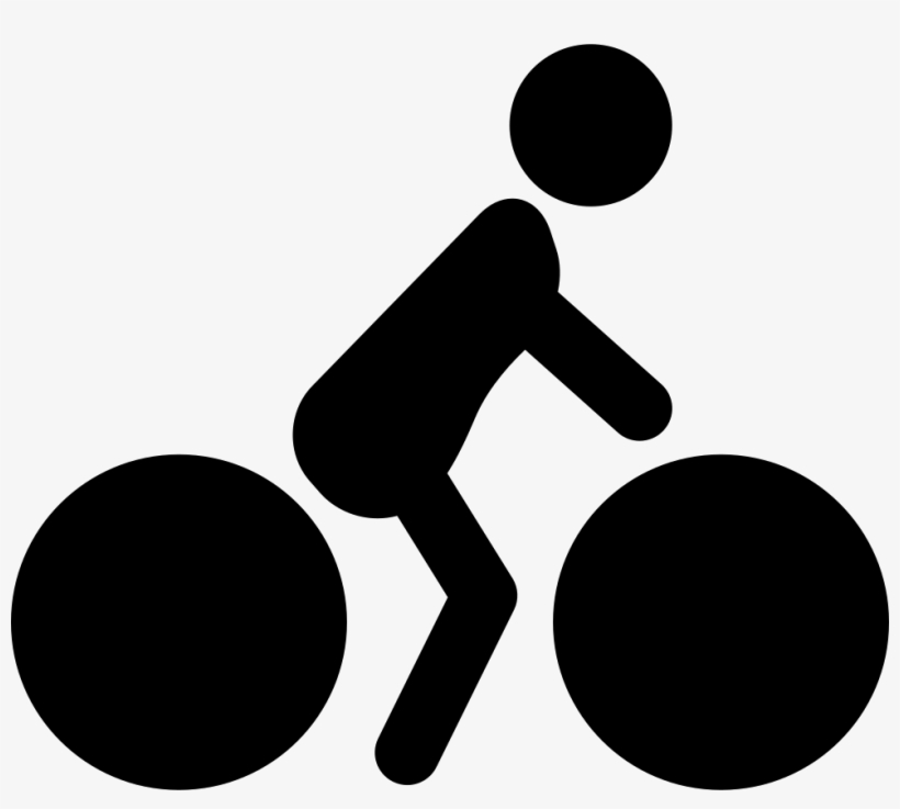 Png File Svg - Silueta De Bicicleta En Png, transparent png #9602395