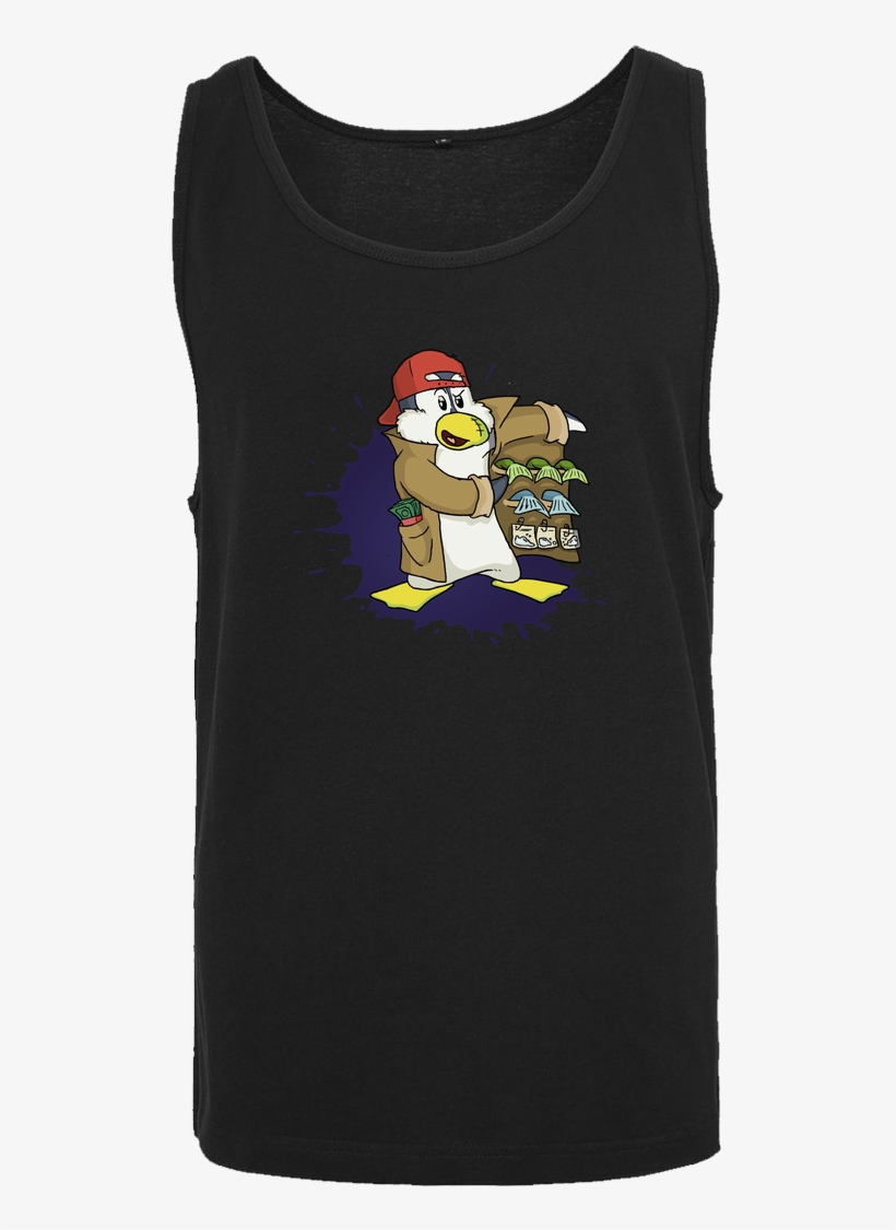 Pingu Dealt T-shirt Tanktop Men Black, transparent png #9602577