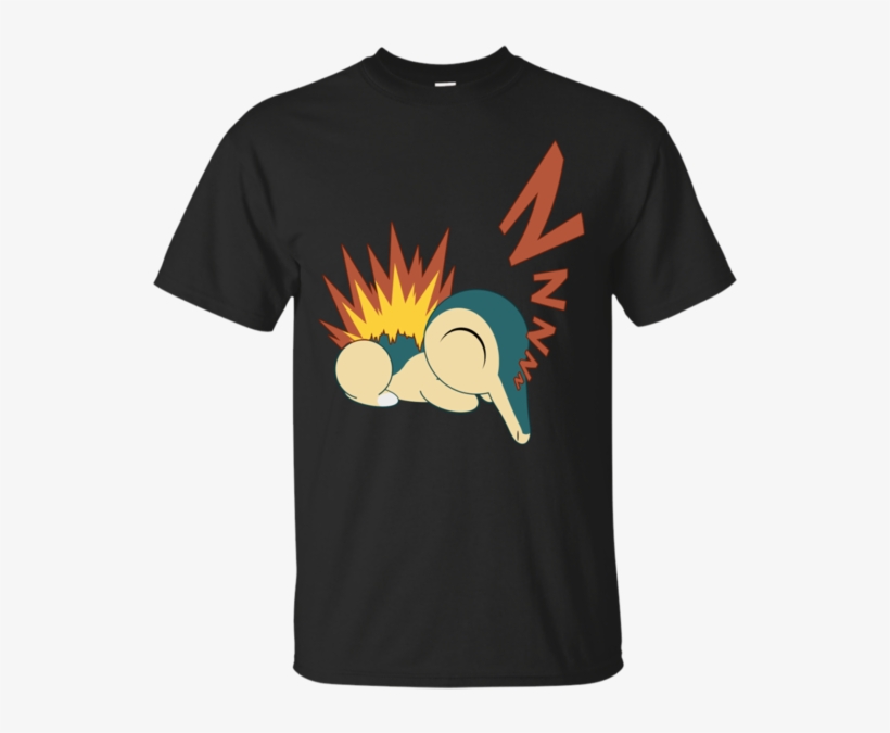Sleeping Cyndaquil Adorable T Shirt & Hoodie - Ricks Gym Rick And Morty, transparent png #9603321