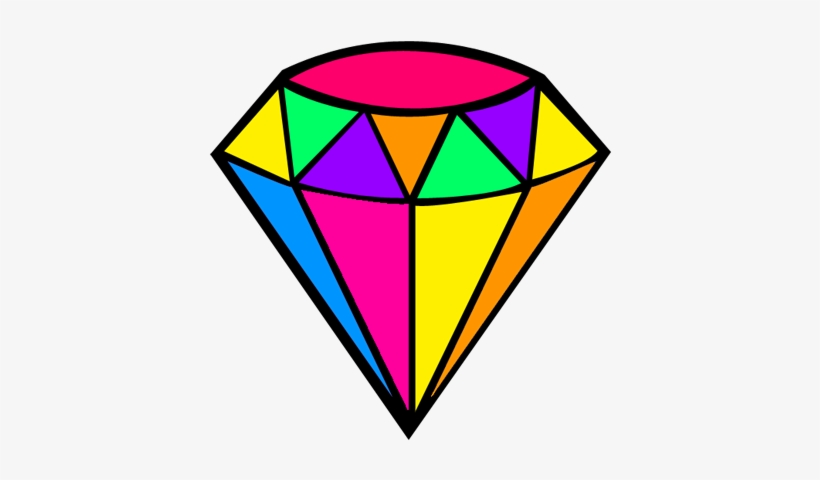 Diamond Color Clip Art Colored Transprent Png - Color Diamond Cartoon, transparent png #9603861