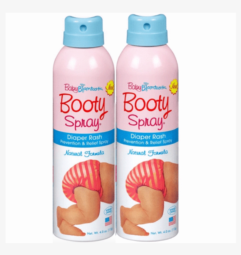 2 Pack Touch Free Blamtastic Booty Spray Diaper Rash - Diaper, transparent png #9604422