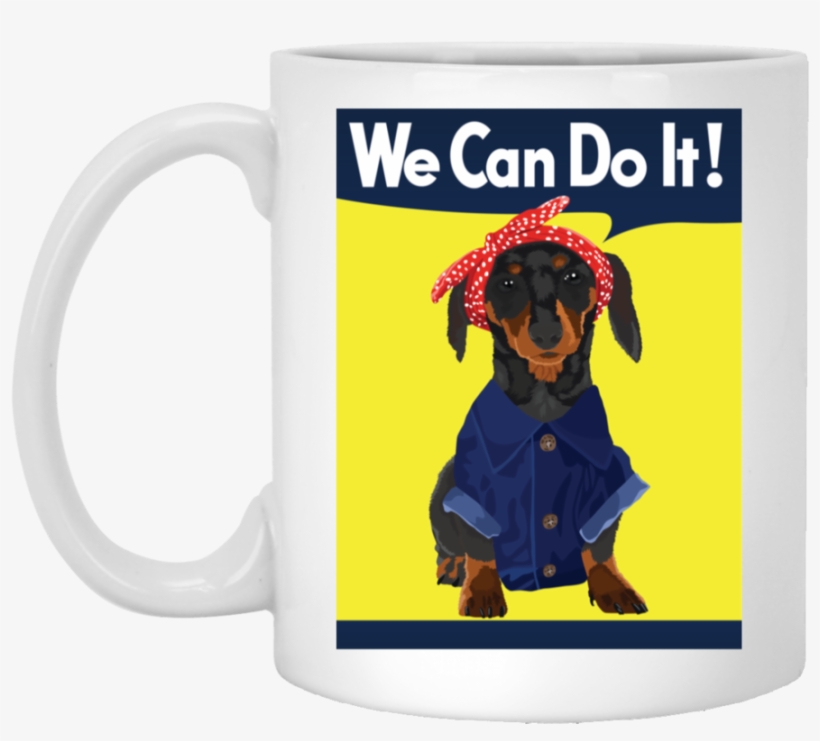 Dachshund Rosie The Riveter Mugs - Rosie The Riveter, transparent png #9604598