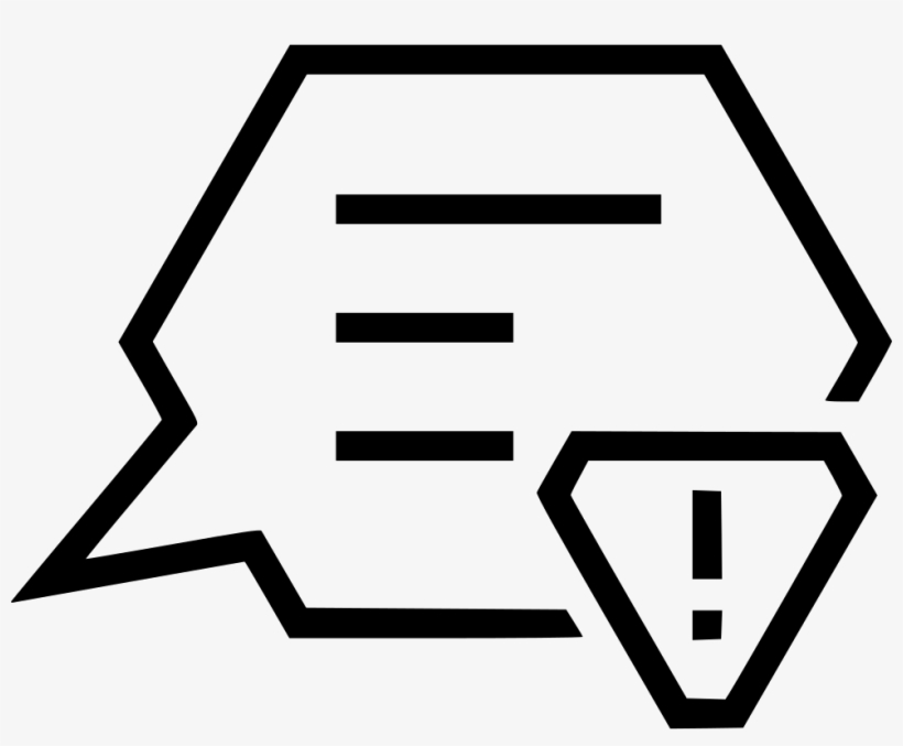 Message Alert Bubble Conversation Talk Attention Comments - Conversation, transparent png #9604639