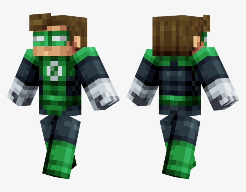 Green Lantern - Minecraft Wizard Skin, transparent png #9605240