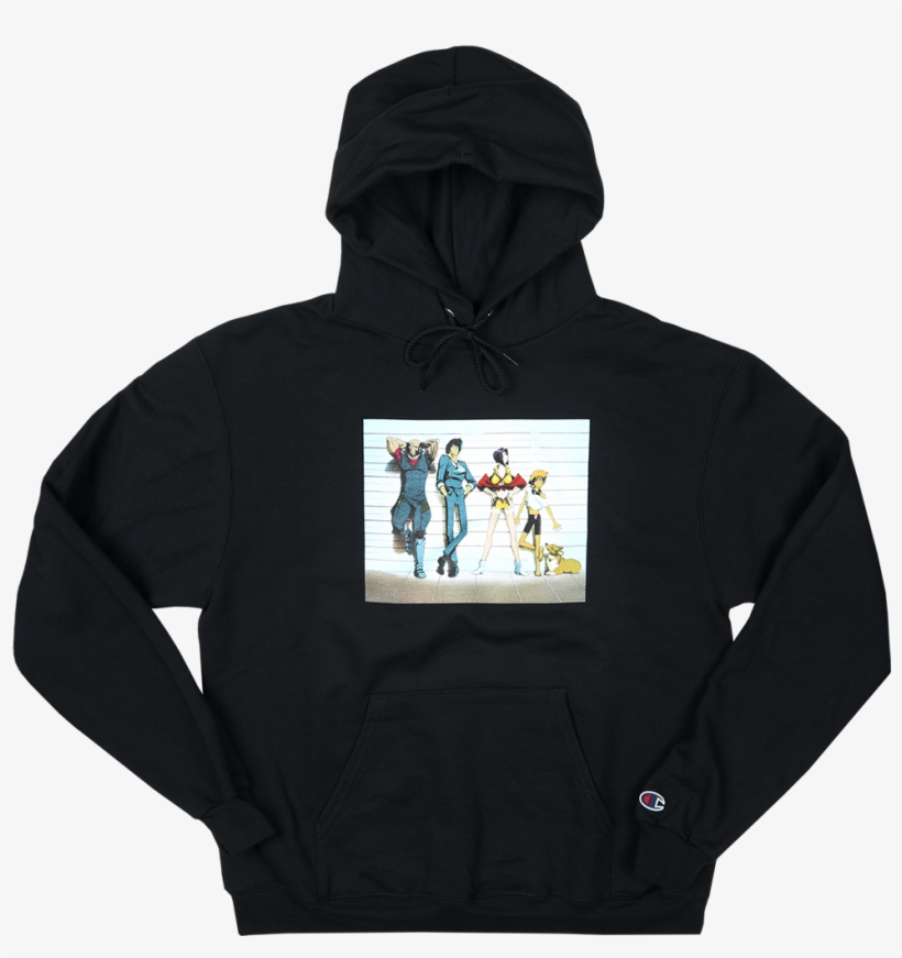 Cowboy Bebop Line Up Champion Hoodie Black - Hoodie, transparent png #9605301