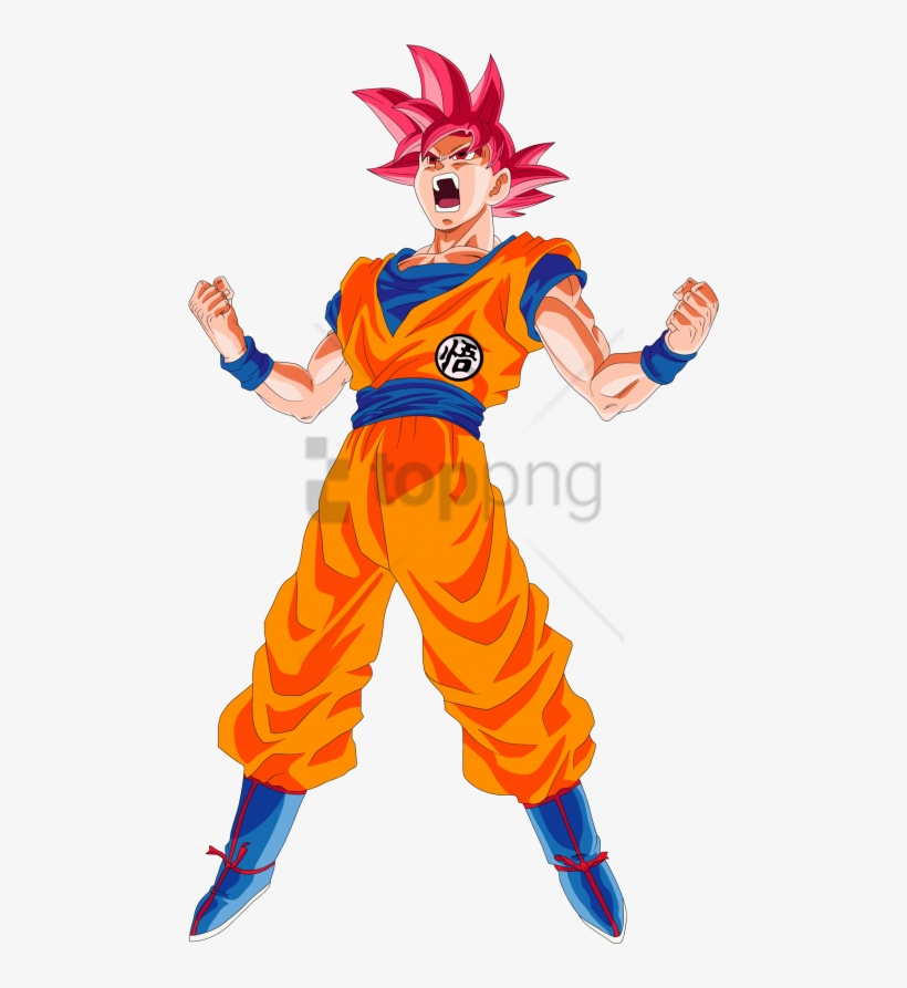 Free Png Goku Ssj God Png Image With Transparent Background - Goku Ssj God Png, transparent png #9605433