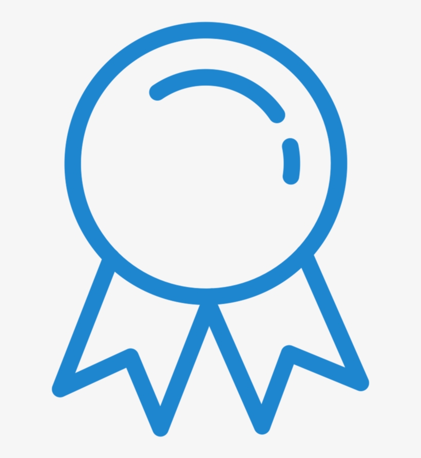 Award Icon Blue - Icon, transparent png #9605542