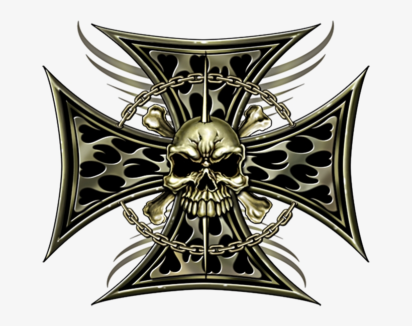 Iron Cross Skull Iron Cross Skull Png Free Transparent PNG Download