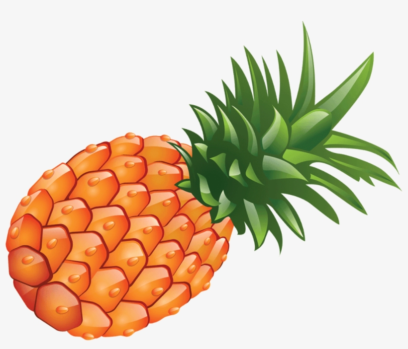 Pineapple Clipart Orange Fruit - Pineapple Fruit Clipart, transparent png #9605931