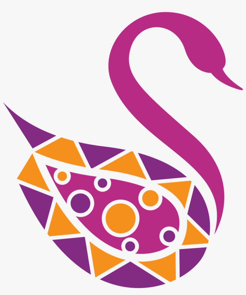 Swan Clipart Pink Swan, transparent png #9606356