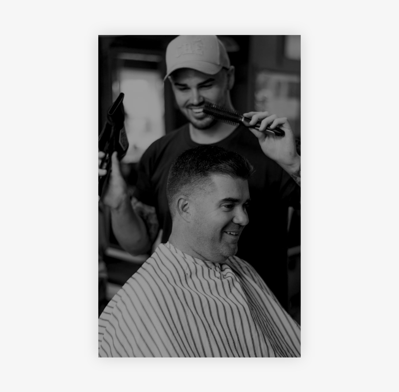 The Barber Blueprint Came About In - Monochrome, transparent png #9606494