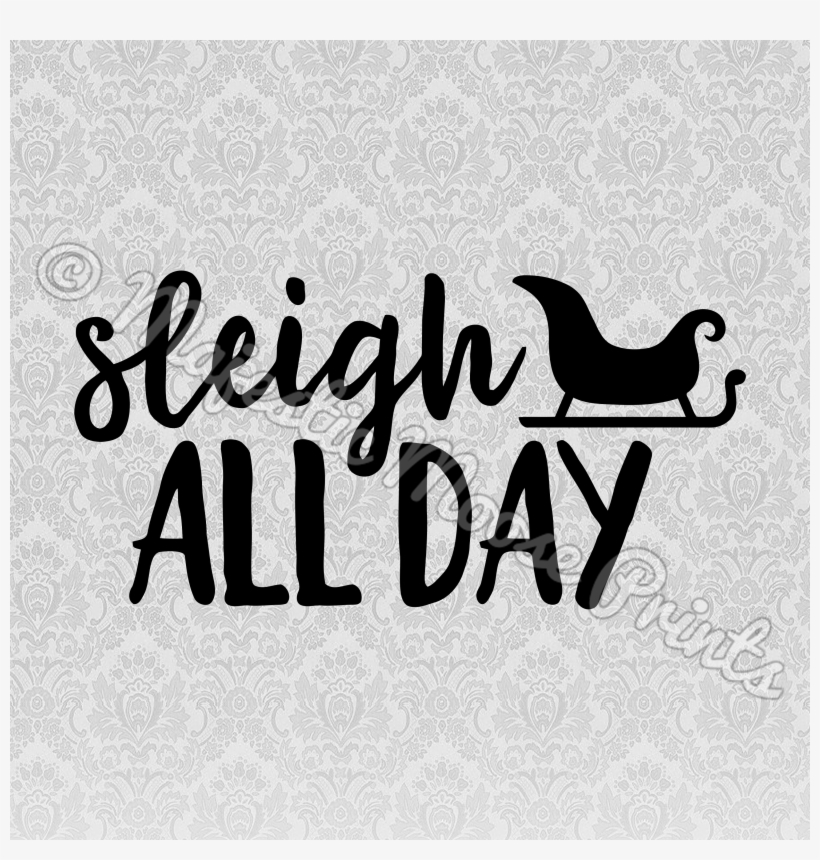 Sleigh Clipart Svg - Calligraphy, transparent png #9606531