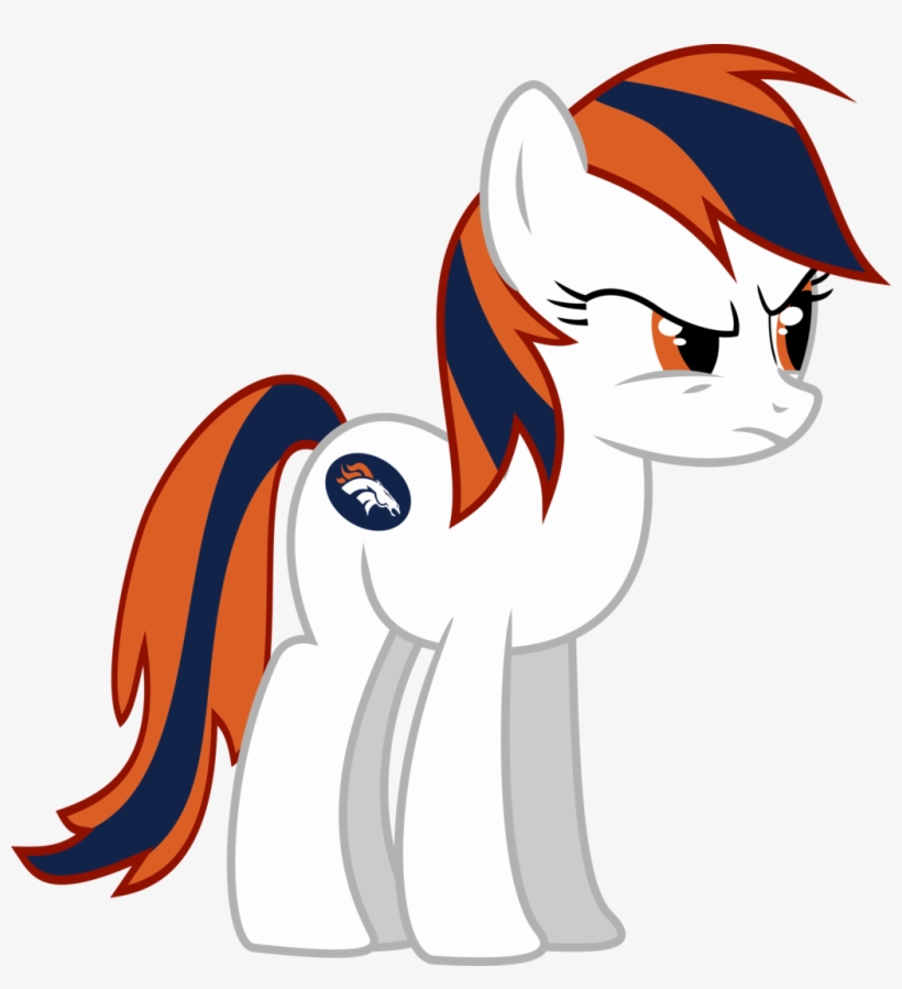 1024x1073, 1415587 Safe Artist-colon ) - Denver Broncos Pony, transparent png #9607490