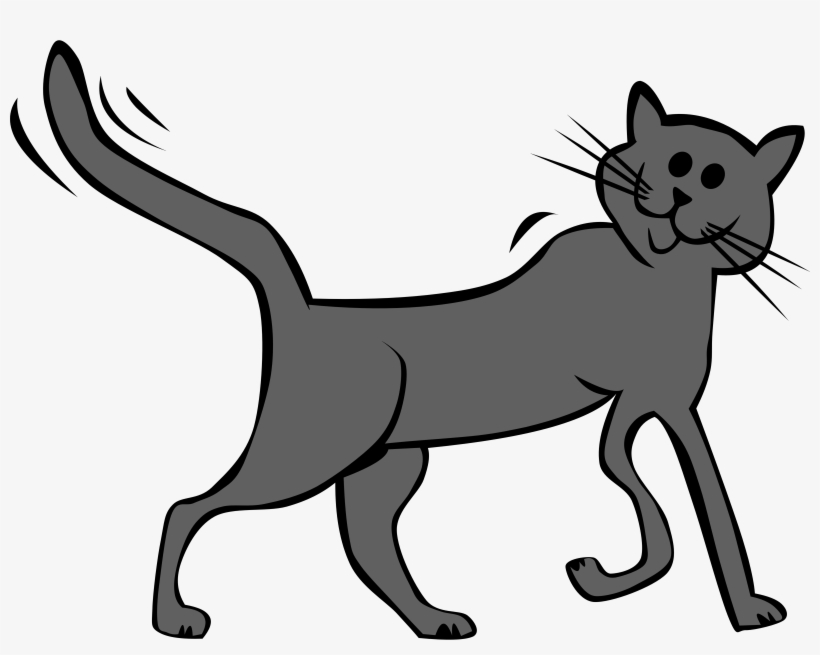 Cartoon Cat Graphic Freeuse Stock - Animated Cat, transparent png #9608355