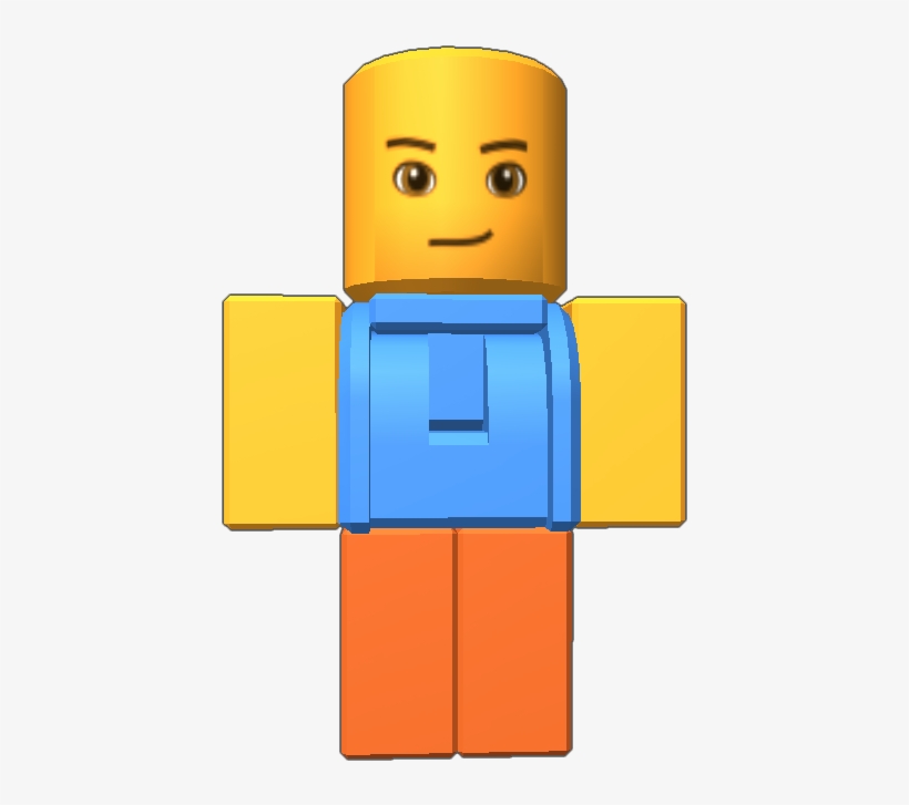 The Noob Is From Roblox - Cartoon, transparent png #9608357