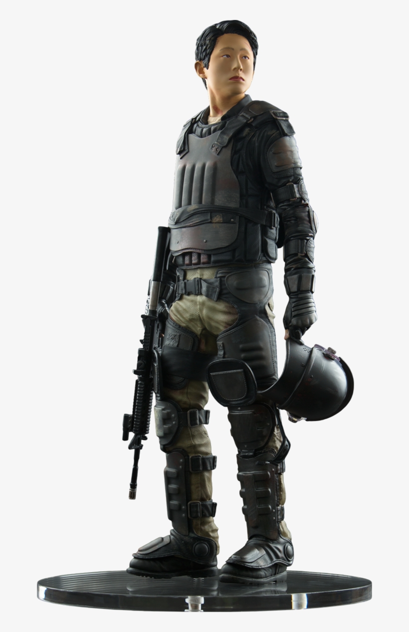 Riot Gear Glenn Statue By Coolzero A - Walking Dead Glenn Armor Suit, transparent png #9608632
