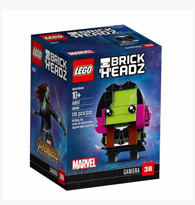 Lego Brickheadz Marvel Gamora, transparent png #9608962