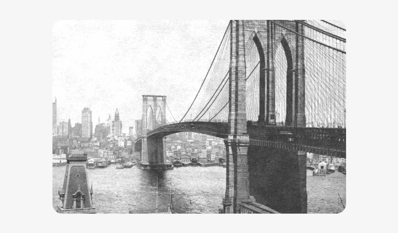 Best And High Quality Brooklyn Bridge Over East River - Suspension Bridge, transparent png #9608964