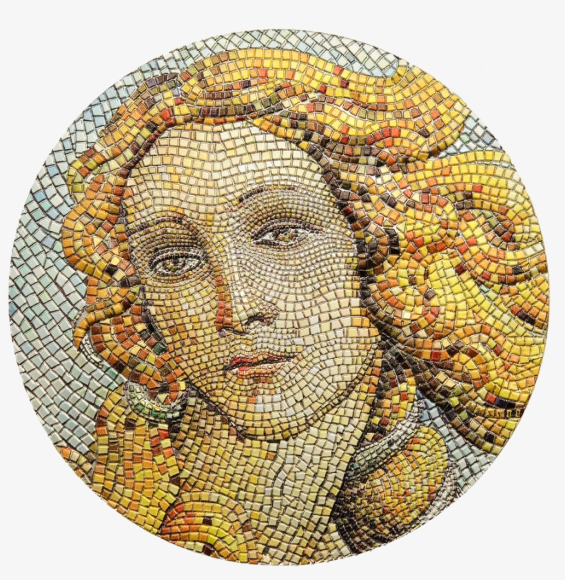 Birth - Birth Of Venus Micromosaic 3 Oz Silver Coin, transparent png #9609077