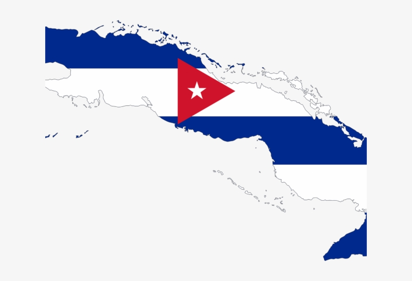 Original - Cuba Flag Map, transparent png #9609277