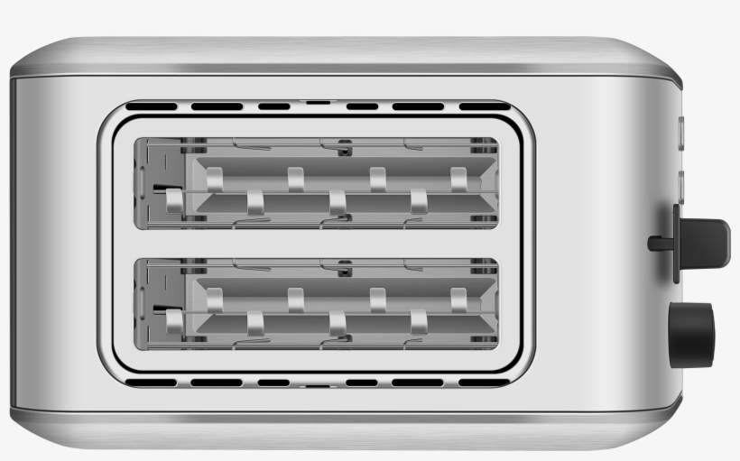 2 Slice Compact Stainless Steel Toaster - Small Appliance, transparent png #9609358