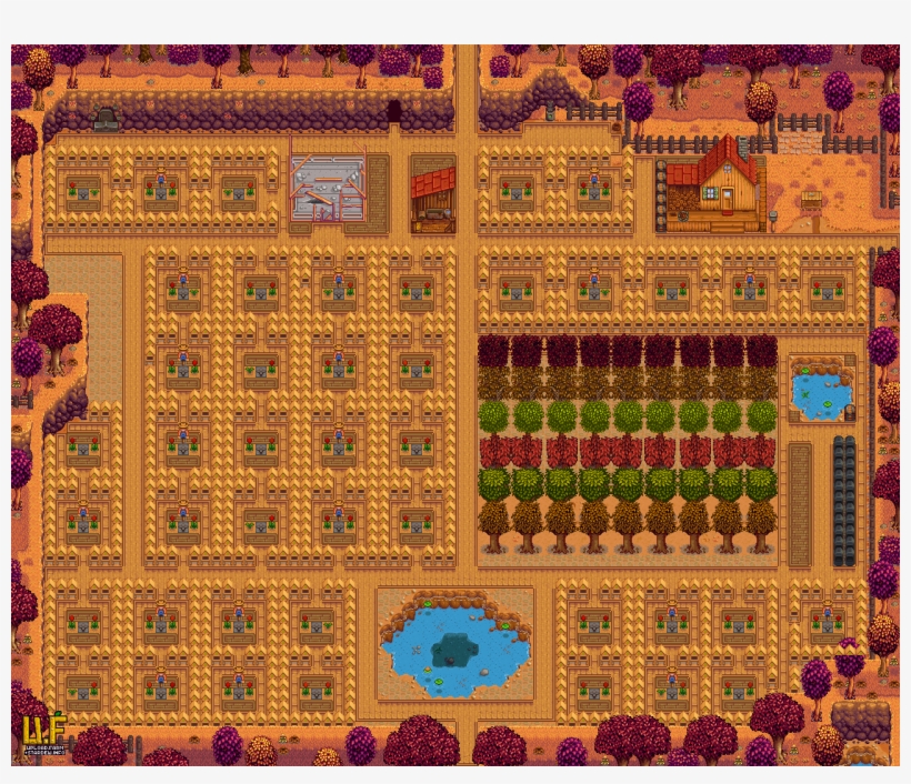 Plan Stardew Valley Basic Farm Layouts Free Transparent PNG