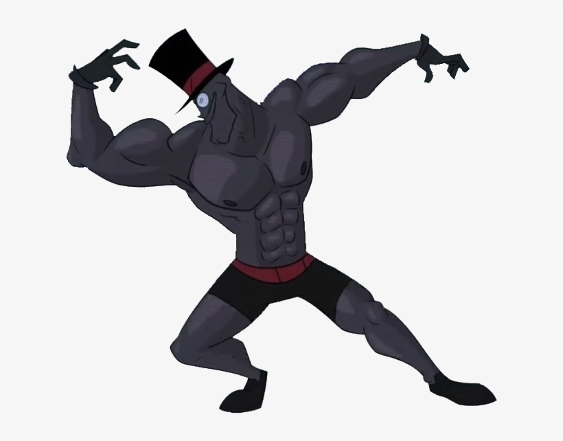 Sexy Black Hat - Muscular Black Hat, transparent png #9609513