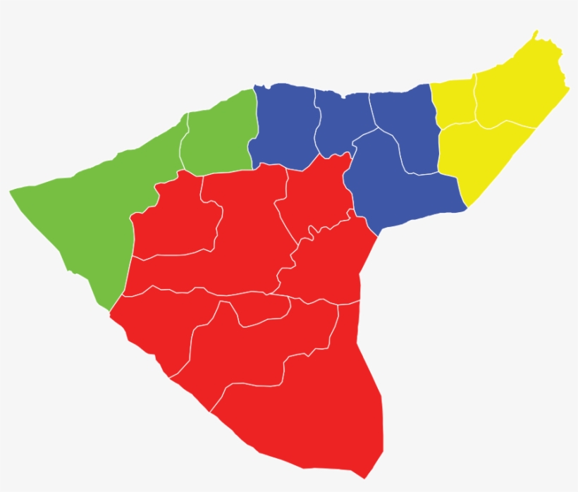 Al-hasakah Blank Subdistricts - Al Hasakah Governorate, transparent png #9609683