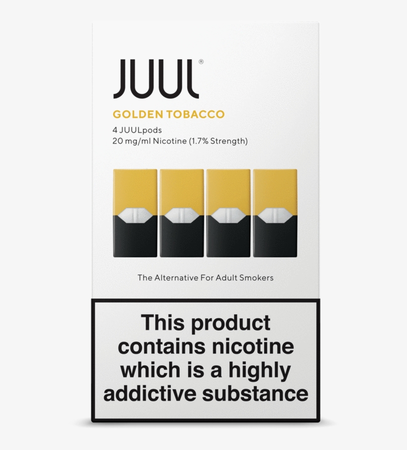 Juul Pod 4-pack Golden Tobacco - Flyer, transparent png #9610090