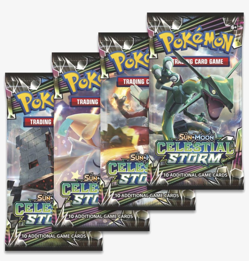Sm Celestial Storm Booster Pack - Pokemon Lost Thunder Booster Packs, transparent png #9610524