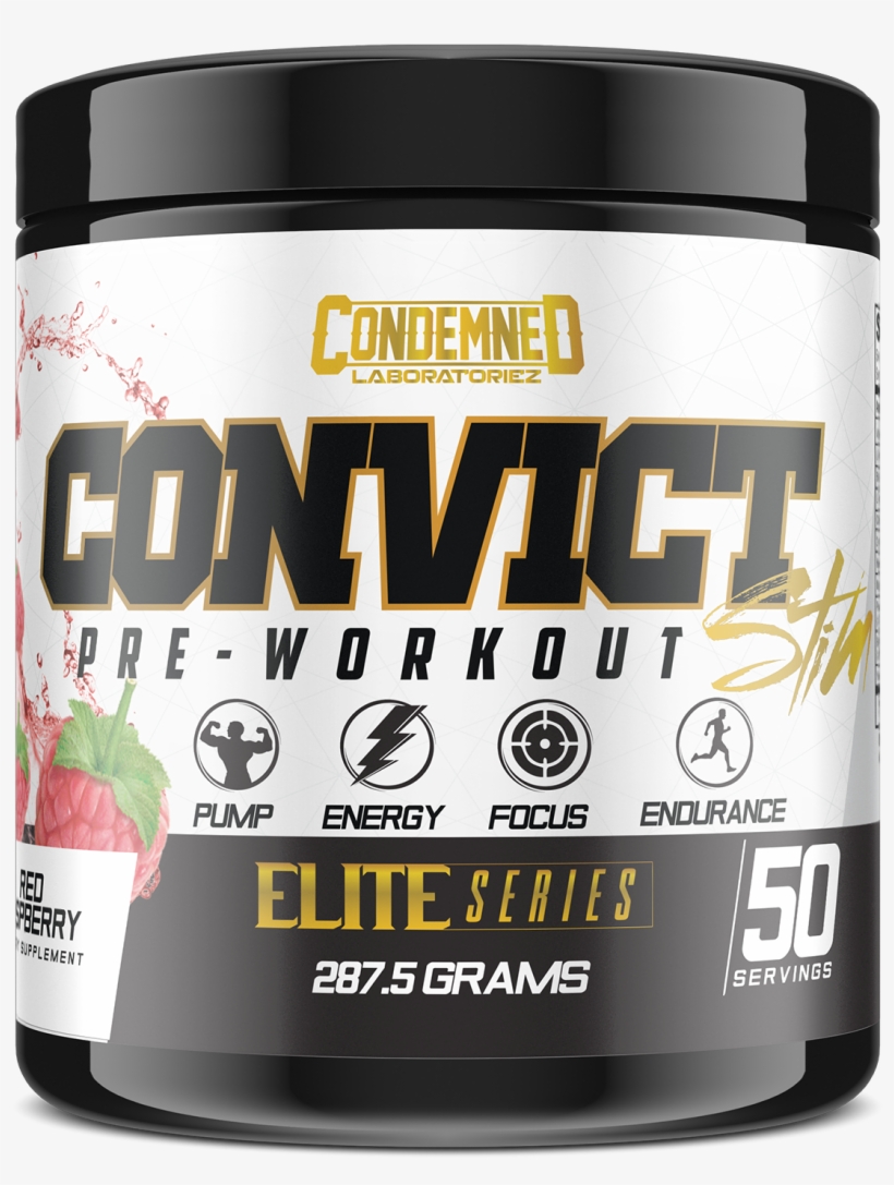 Convict Red Raspberry - Convict Pre Workout, transparent png #9611454