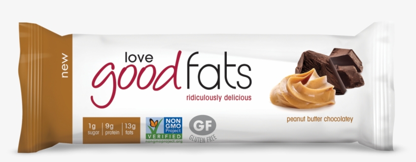 Peanut Butter Chocolatey <br><span Class=red> - Loves Good Fats Bar, transparent png #9611768