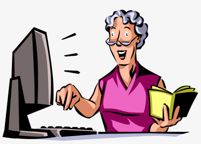 Senior Citizen Follows Instructions Vector Image Illustration - Cartoon, transparent png #9611770