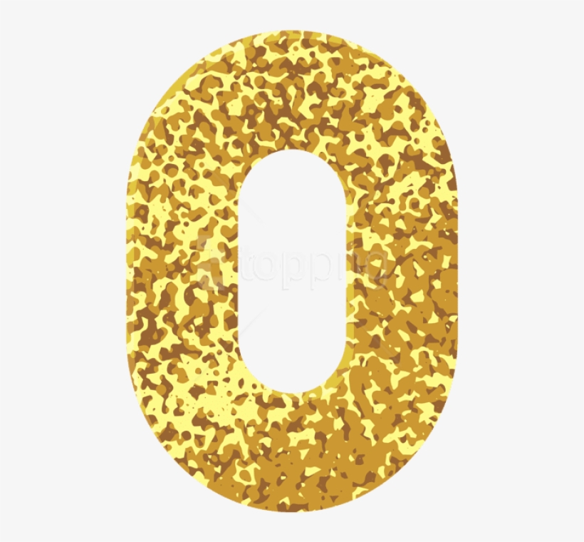 Free Png Gold Style Number Zero Png Images Transparent - Label, transparent png #9611980