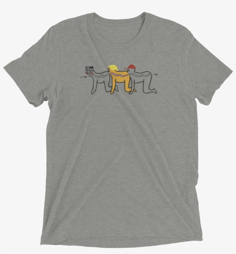 F0x News Trump Republican Human Information Centipede - Pocket Shirt With Cat, transparent png #9612140