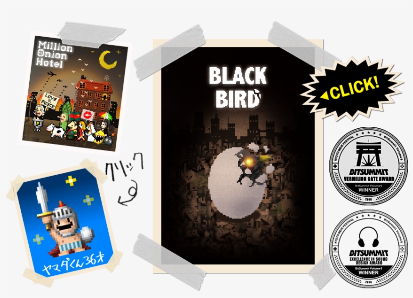 Million Onion Hotel In Bitsummit - Onion Games Black Bird, transparent png #9612755