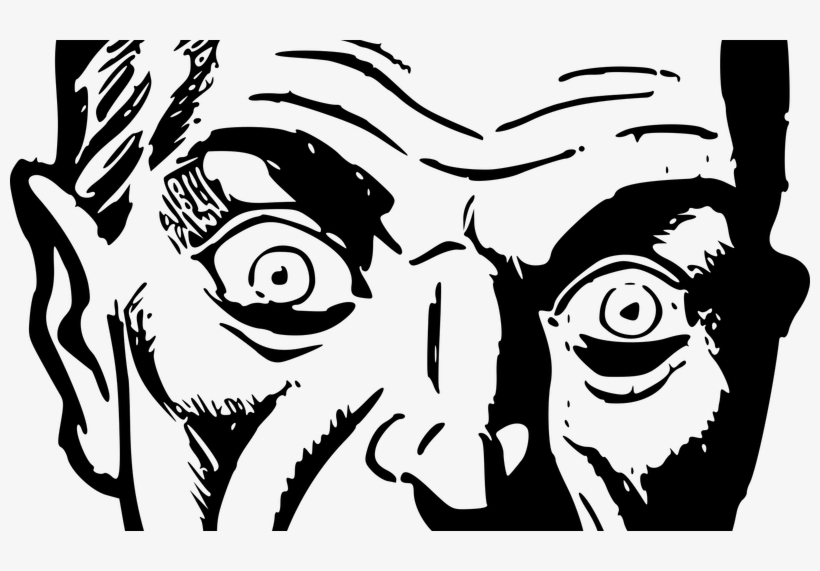 Excited Human Face Clip Art Beauty Within Clinic Transparent - Count Dracula Face Drawing, transparent png #9613395