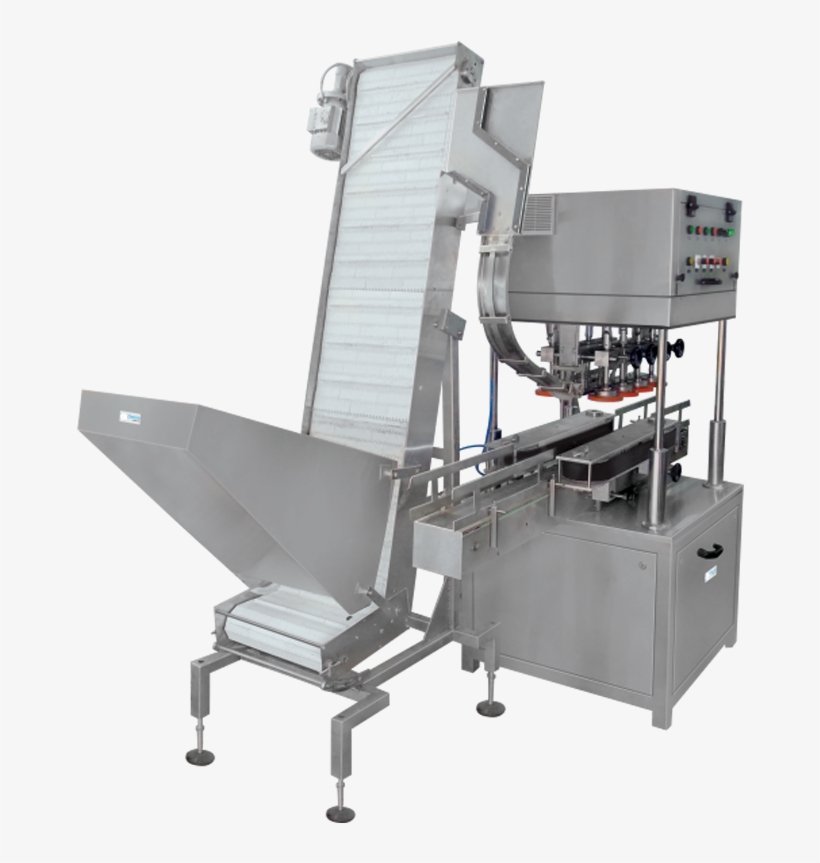 Jar Capping Machines With Elevator - Machine Tool, transparent png #9613884