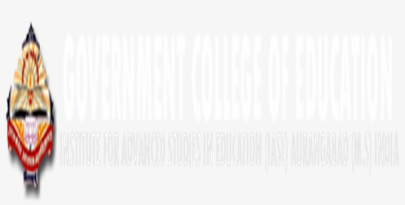 Gce-government College Of Education Aurangabad - Monochrome, transparent png #9613951