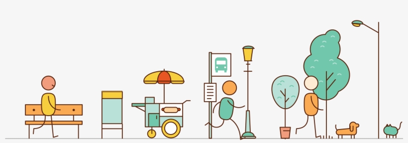 Track All The Great Things Your Neighborhood Has To - Cartoon, transparent png #9614324