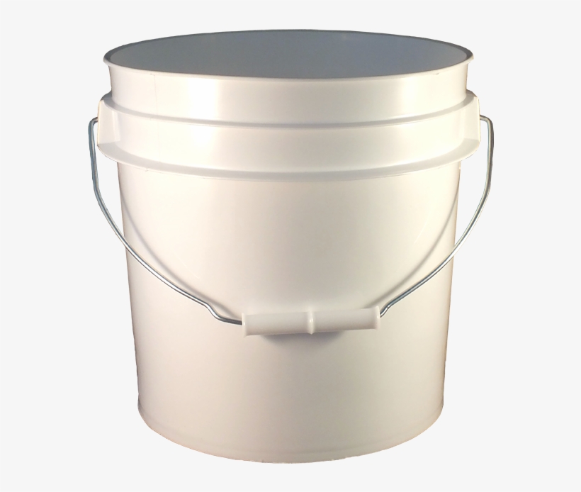 2 Gallon White Hdpe Plastic Bucket - Davul, transparent png #9615192