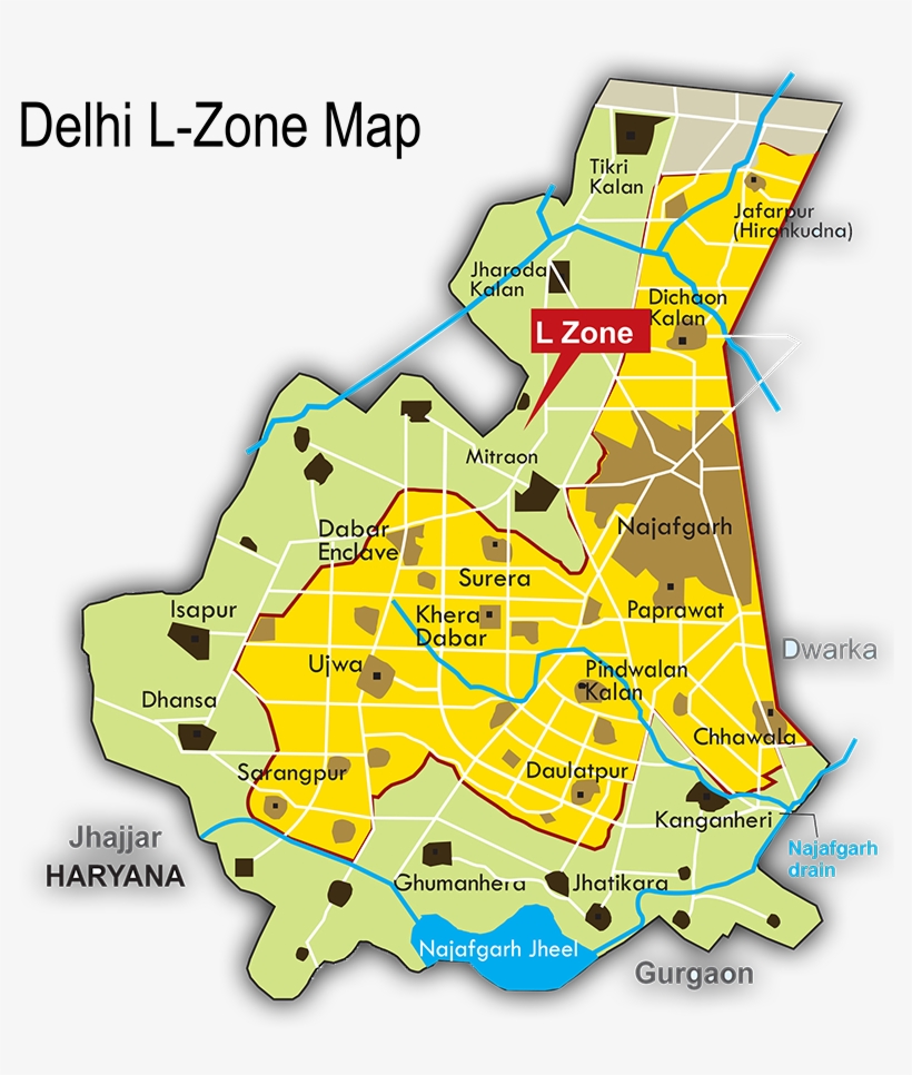 Delhi, The Concentrate Of The Socio-economic And Governmental - Zone Delhi Master Plan, transparent png #9615234