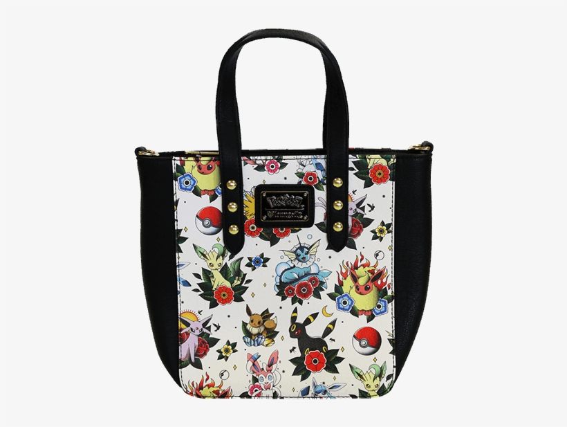 Eevee Evolution Tattoo Print Loungefly Purse - Tote Bag, transparent png #9615596