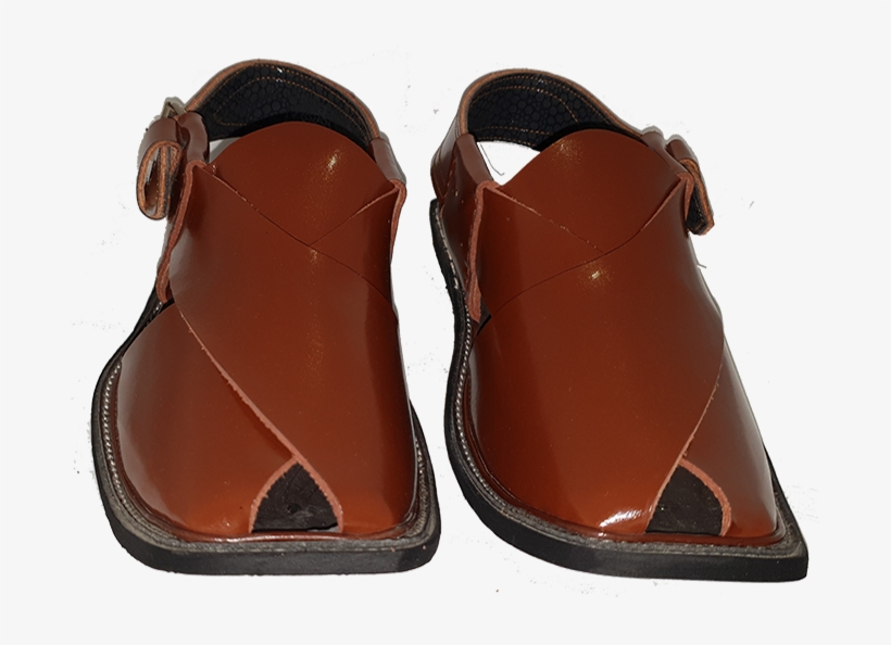 Peshawari Round Shape Maroon - Leather, transparent png #9615640