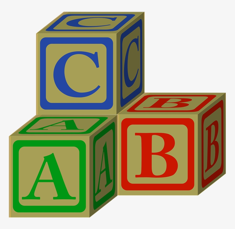 Alphabets Clipart Toy - Toy Blocks Clip Art, transparent png #9616258